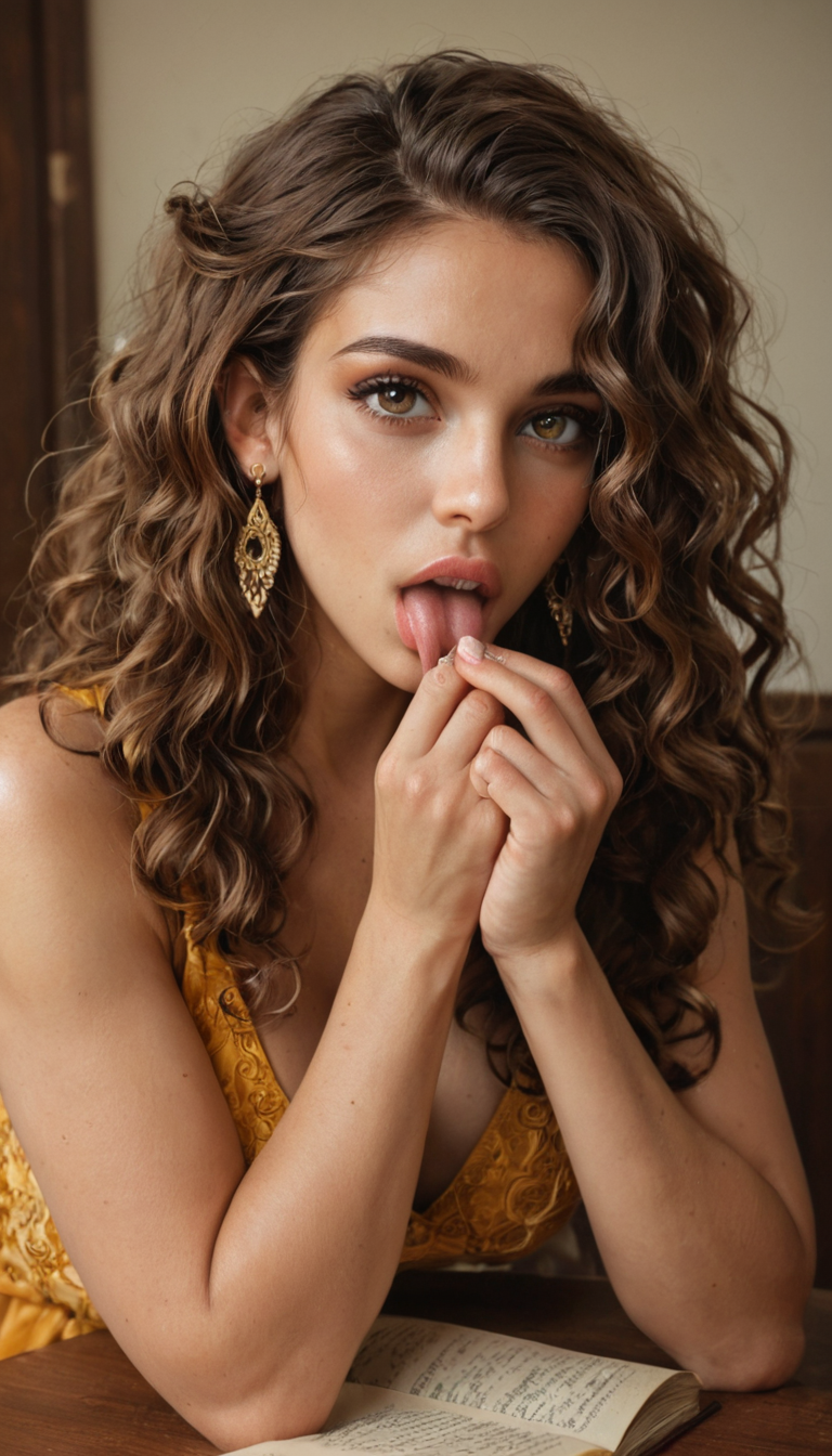 A toned Indian girl with long wavy hair and henna designs on her hands rides a coworker's face on the conference table after hours, her juices flowing as he licks her clit voraciously.